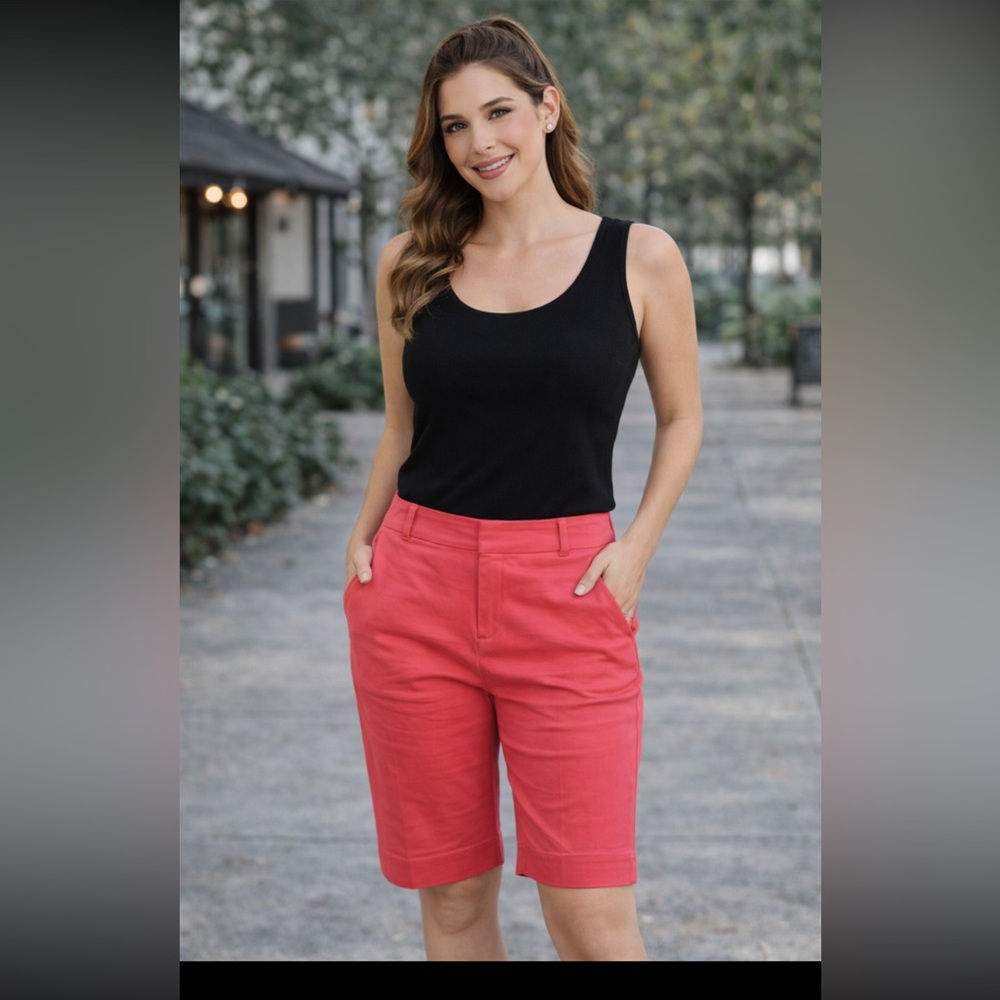 Ruby Rd. Pink Bermuda Shorts — Size 8P